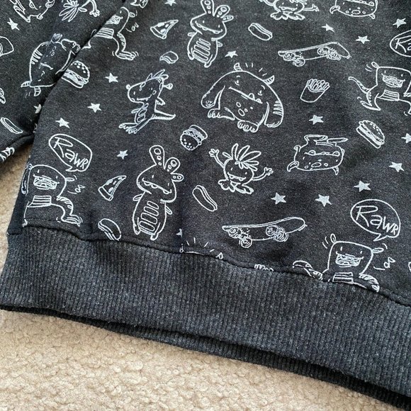 Alex & Jack Toddler Boys Dinosaur Monster Sweatshirt Size 3T Graphic Print Fun - Picture 3 of 12